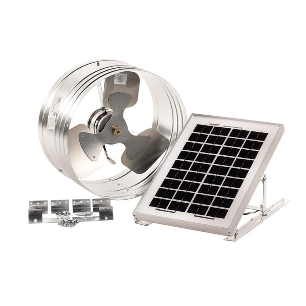Master Flow® GreenMachine™ Solar‑Powered Gable Vent