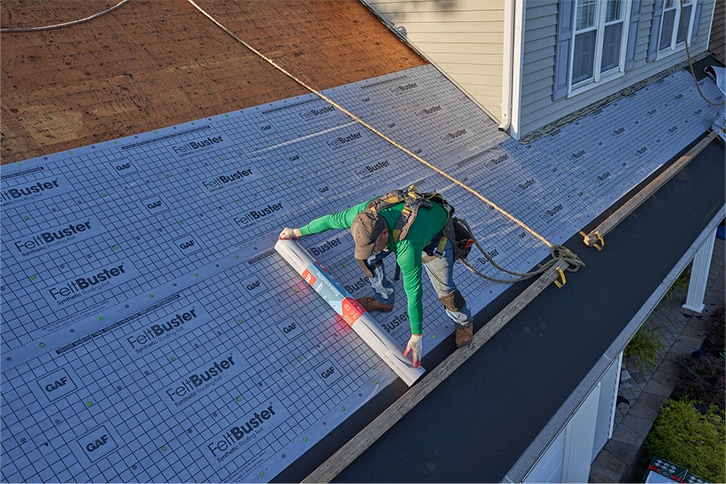Several GAF roof underlayments are engineered to meet UL 790 Class A fire rating standards.