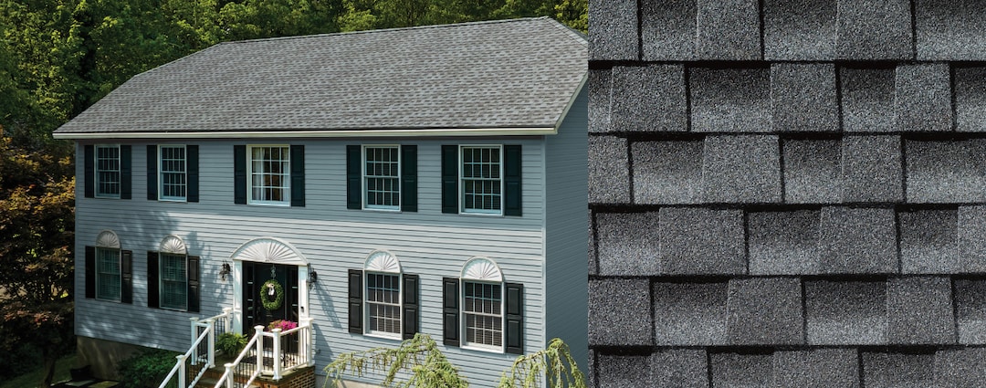 GAF Timberline HDZ Pewter Gray shingle product texture