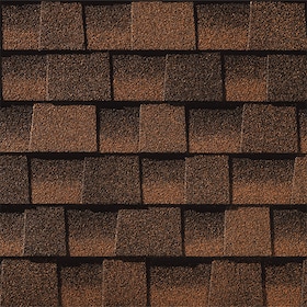 Timberline AS II in Hickory — GAF asphalt shingle color swatch