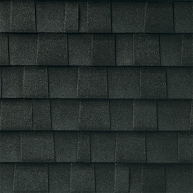 Timberline UHDZ with UltraMat in Charcoal — GAF asphalt shingle color swatch