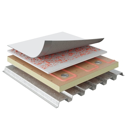 PVC or PVC KEE Fleece-back Systems Mechanically Attached
